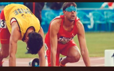Entrenamiento y peparación del corredor paralímpico, Xavi Porras y su guía Enric Martín, para Tokio 2020